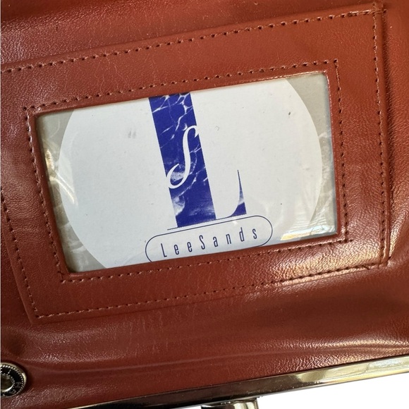 👜 👜 Vintage Lee Sands Genuine Leather Clutch Wallet - Picture 7 of 10